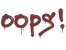 Sealed Graffiti | Oops (Brick Red)