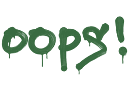 Sealed Graffiti | Oops (Jungle Green)