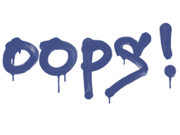 Sealed Graffiti | Oops (SWAT Blue)