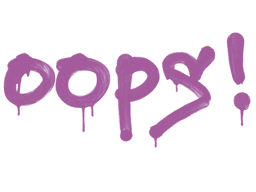 Sealed Graffiti | Oops (Bazooka Pink)