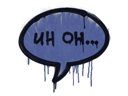 Sealed Graffiti | Uh Oh (SWAT Blue)