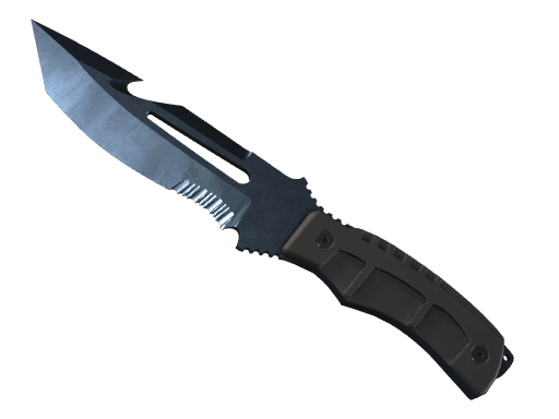 ★ Survival Knife | Blue Steel (Battle-Scarred)