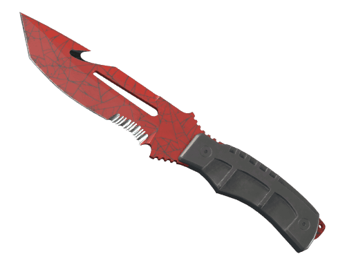 ★ Survival Knife | Crimson Web (Battle-Scarred)