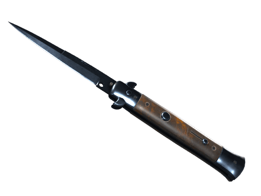 ★ Stiletto Knife | Blue Steel (Battle-Scarred)