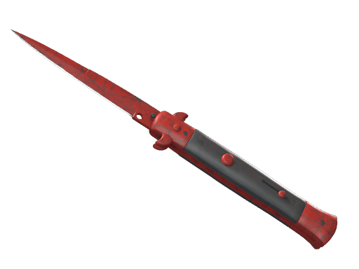 ★ Stiletto Knife | Crimson Web (Battle-Scarred)