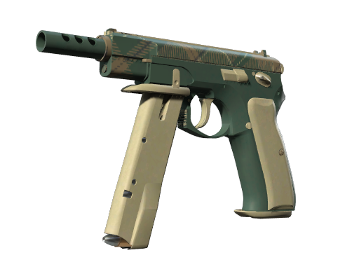 CZ75-Auto | Green Plaid (Battle-Scarred)