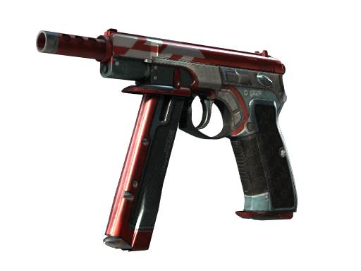 CZ75-Auto | Red Astor (Battle-Scarred)