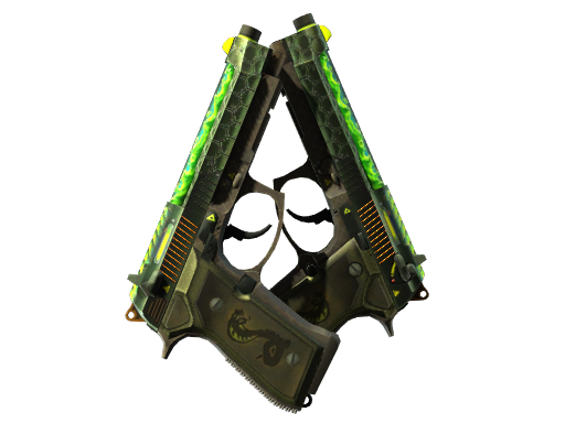 Dual Berettas | Cobra Strike (Battle-Scarred)