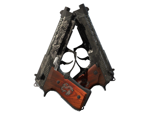 Dual Berettas | Dualing Dragons (Battle-Scarred)