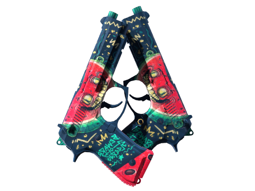 Dual Berettas | Melondrama (Battle-Scarred)