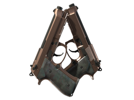 Dual Berettas | Rose Nacre (Battle-Scarred)