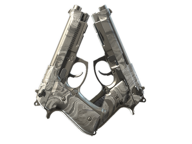 Dual Berettas | Silver Pour