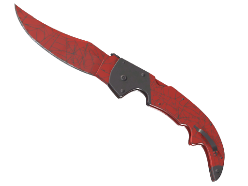 ★ Falchion Knife | Crimson Web (Battle-Scarred)