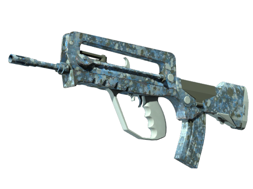 FAMAS | Cyanospatter (Battle-Scarred)