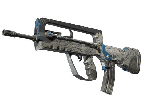 FAMAS | Halftone Wash (Battle-Scarred)