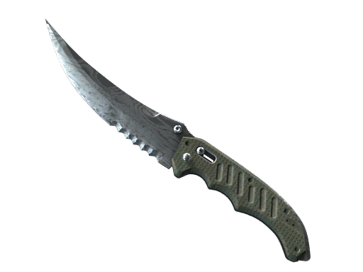 ★ Flip Knife | Damascus Steel (Battle-Scarred)