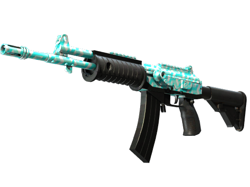 Galil AR | Aqua Terrace (Battle-Scarred)