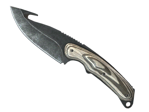 ★ Gut Knife | Black Laminate (Battle-Scarred)