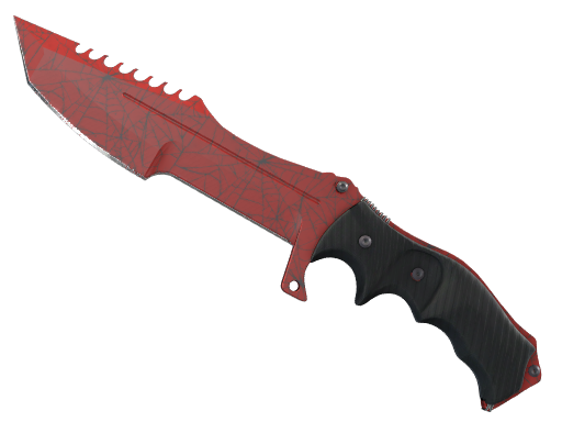 ★ Huntsman Knife | Crimson Web (Battle-Scarred)