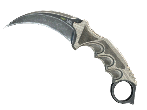 ★ Karambit | Black Laminate (Battle-Scarred)