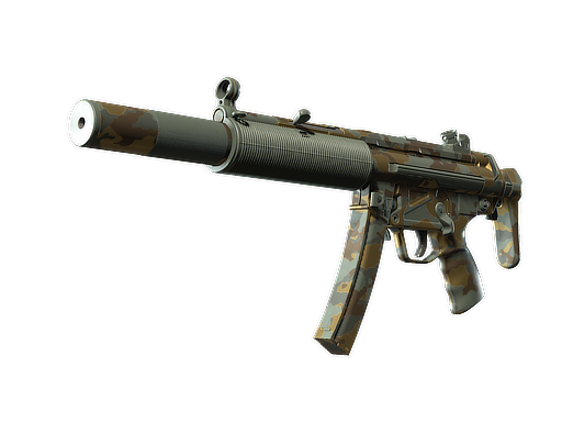 MP5-SD | Gold Leaf (Battle-Scarred)