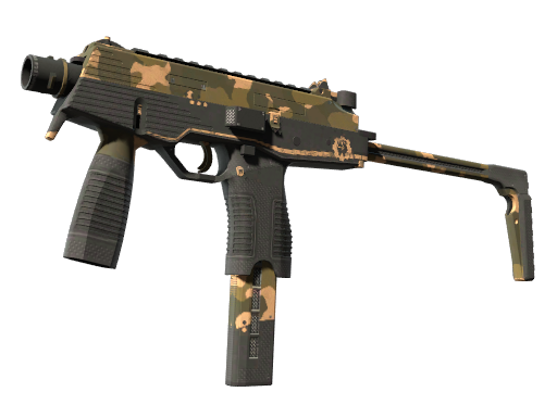 MP9 | Black Sand (Battle-Scarred)