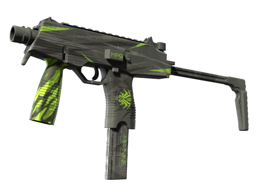 MP9 | Deadly Poison (Battle-Scarred)