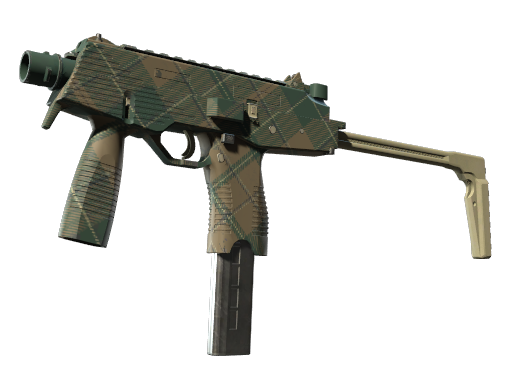 MP9 | Green Plaid (Battle-Scarred)