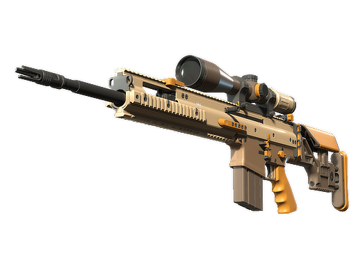SCAR-20 | Short Ochre (Battle-Scarred)