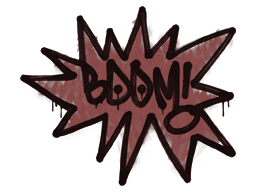 Sealed Graffiti | BOOM (Brick Red)