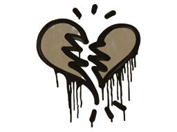 Sealed Graffiti | Broken Heart (Dust Brown)