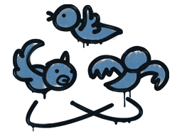 Sealed Graffiti | Dizzy (Monarch Blue)