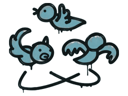 Sealed Graffiti | Dizzy (Wire Blue)