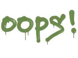 Sealed Graffiti | Oops (Battle Green)