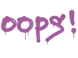 Sealed Graffiti | Oops (Bazooka Pink)