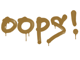 Sealed Graffiti | Oops (Desert Amber)