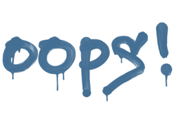 Sealed Graffiti | Oops (Monarch Blue)