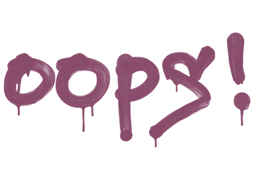 Sealed Graffiti | Oops (Princess Pink)