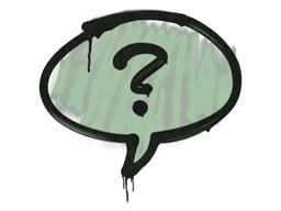 Sealed Graffiti | Question Mark (Cash Green)