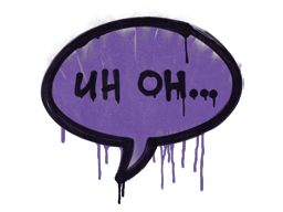 Sealed Graffiti | Uh Oh (Monster Purple)