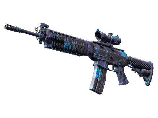 SG 553 | Aloha (Battle-Scarred)