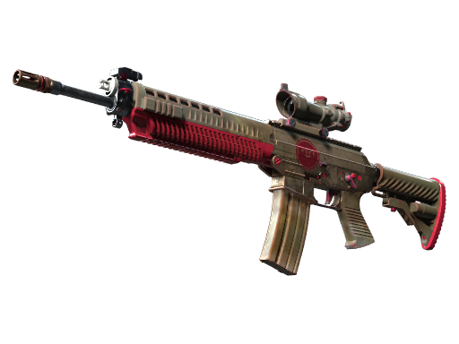 SG 553 | Berry Gel Coat (Battle-Scarred)