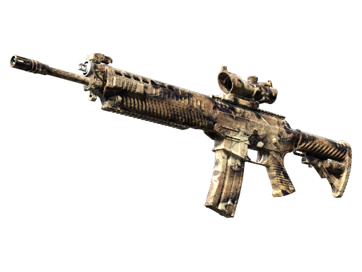 SG 553 | Bleached (Battle-Scarred)