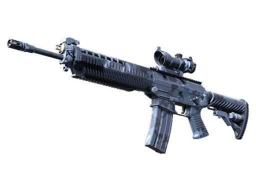 SG 553 | Night Camo (Battle-Scarred)