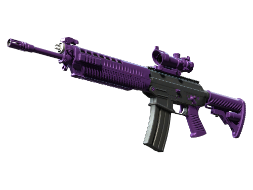 SG 553 | Ultraviolet (Battle-Scarred)