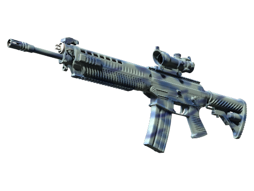 SG 553 | Wave Spray (Battle-Scarred)