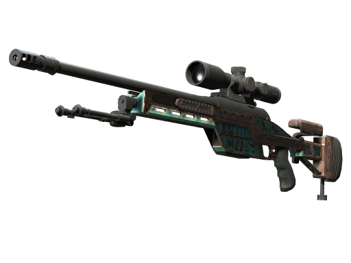 SSG 08 | Azure Glyph (Battle-Scarred)