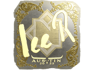 Sticker | 1eeR (Gold) | Austin 2025