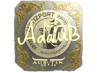 Sticker | adamb (Gold) | Austin 2025