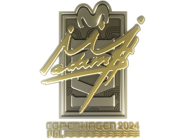Sticker | adamS (Gold) | Copenhagen 2024